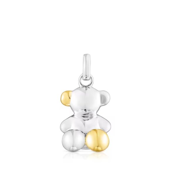 Tous Silver and Silver Vermeil Bold Bear Pendant - Picture 1 of 3
